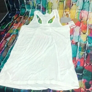Reebok size small white racer back tank‎ top women’s